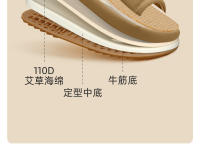 Zapatillas de lino y algodón para mujer Antideslizantes, absorbentes de sudor, interior de casa, adecuadas para todas las estaciones - details 11