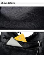 Bolso de hombro tipo bandolera a la moda para mujer, bolso, bolso de mujer y bolso de cuero informal - details 10