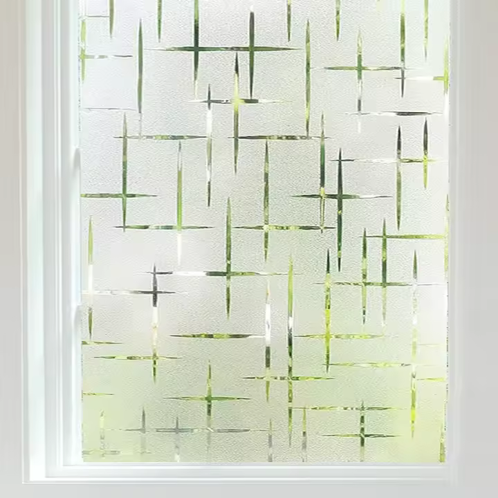 Nueva película de privacidad para ventana esmerilada, película de vidrio para ventana con bloqueo UV extraíble, ventana adhesiva estática, se aferra a ventanas de vidrio - 1