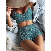 Bikinis de cintura alta para mujer _ bañadores con botones _ bañadores con motivos florales _ bóxers - details 1