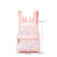 Mochila informal de gran capacidad con bordado simple e impresión, mochila escolar de viaje al aire libre transfronterizo - details 11