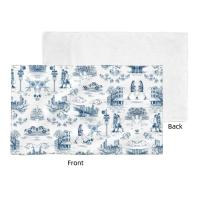 Toile De Jouy Toalla Algodón Francés Azul Marino Baño Ducha Deportes Yoga Toallas - details 114