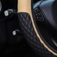 Corona de Diamante de Cuero Cubierta de Volante de Coche sin Anillo Interior Accesorio de Coche - details 12