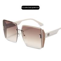 Gafas de Sol Grandes Marcos sin Marco Corte de Oceanos Adelgazantes UV400 - details 7