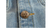 Chaqueta de Denim para Hombres Primavera-Otoño Moda Callejera de Algodón Estilo Biker Retro - details 12