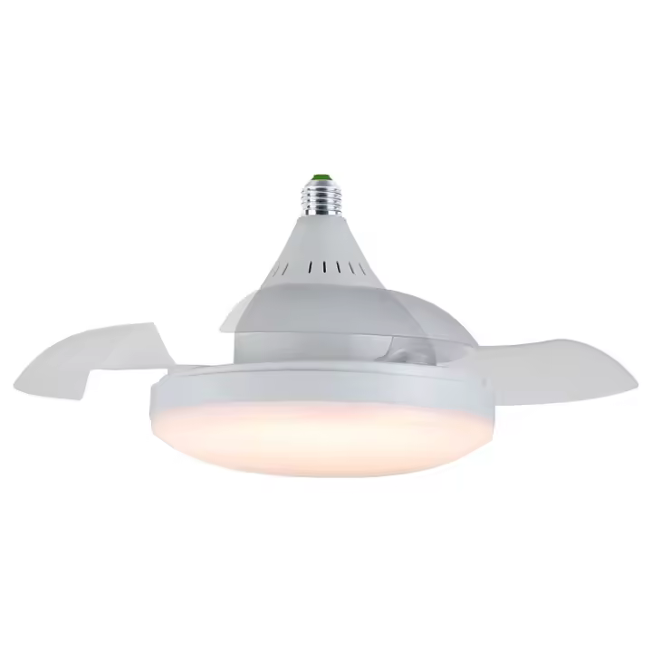 Ventilador de techo con luz, portalámparas E27, LED inteligente, control remoto, ventilador eléctrico, lámpara de techo para el hogar. - 1