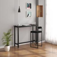 Taburetes de Cocina Altos con Resalto 2X Taburetes Cuadrados con Asiento de Terciopelo - details 3