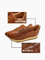 Zapatos casuales retro plataforma estilo británico premium versátil cuero Forrest Gump zapatos - details 5