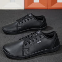 Zapatos de punta ancha de cuero Artificial para hombres y mujeres, zapatos descalzos, caja de punta ancha minimalista, antideslizantes, ligeros - details 3