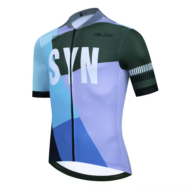 Syn Raudax Cycling Jersey Men Bike Top MTB Bicycle Shirt Mountain Road Riding Clothing Short Sleeve Summer Cyclist Biking Blouse - 1