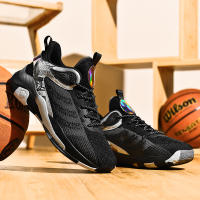 Zapatillas de baloncesto de gran tamaño para hombre, calzado deportivo transpirable con malla antideslizante y absorbente - details 3