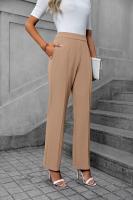 Pantalones elegantes de cintura alta para mujer, comodidad y estilo en primavera y otoño. - details 11