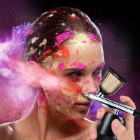 Mini inyector de oxígeno Nano, pulverizador de niebla, Kit de compresor de aire para arte de tatuaje de uñas, decoración de belleza, aerógrafo, pistola de pulverización de pintura - details 6