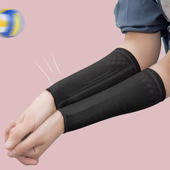 Manga de compresión para antebrazo de seguridad deportiva, accesorios deportivos, soporte para muñeca, mangas para brazo de voleibol, calentadores de brazo, muñequeras deportivas - 1