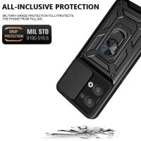 Funda de lujo para cámara OPPO Reno, cubierta protectora deslizante con material exterior de PC + TPU - details 0