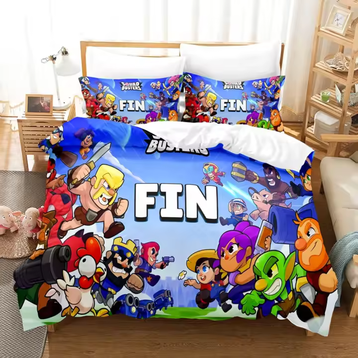Juego de Ropa de Cama de Anime Demon Slayer 3D Tamaño 135x200 Para Camas de Twin, Single, Rey, Reina, Completo - 1