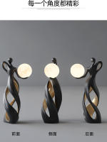 Lámpara de resina abstracta de personajes Luz nocturna para dormitorio - details 11