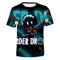Camisetas con estampado 3D de Horror Animation Murder Drone para hombre y mujer, camisetas deportivas informales de calle, transpirables de secado rápido - details 7