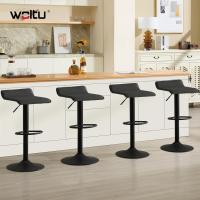 Taburetes de Cocina Giratorios 360° Altura Ajustable con Reposapiés Taburetes Altos con Asiento PVC para Comedor, Salón y Cafetería Negro+Negro - details 1