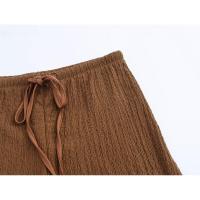 Conjunto de moda para mujer, top sin mangas de cintura alta y pantalones con botones, elegante para mujer - details 21