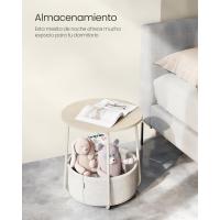 Mesa Lateral Redonda Moderna Espaciosa para Sala de Estar, Dormitorio, Mesita de Noche - details 81