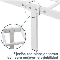 Cama Individual Hierro Cama Metálica para colchón de 90 x 190cm Cama Industrial Estructura Metal - details 28