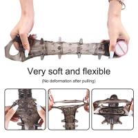 Leten Extender tooys Hombre Vibrador Juguetes sexuales 18 Anillo de erección Hombres Funda de condón especial para hombres para - details 9