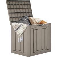 Caja de Almacenamiento de Resina Impermeable 31 Galones Ideal para Almohadas, Equipo de Jardín - details 1