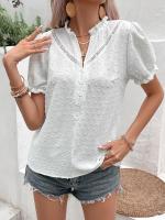 Elegante Camisa de Verano para Mujer Manga Corta, Estilo Coreano Moderno, Moda Casual para Mujeres Jóvenes - details 2