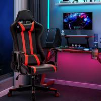 Silla Gamer Ergonómica,Silla Escritorio Giratoria,Silla de Oficina con Reposacabeza Apoyo y Cojín Lumbar - details 5