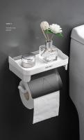 Soporte de papel toalla de baño adhesivo para pared, accesorio de cocina sin perforar, organizador de papel higiénico - details 2