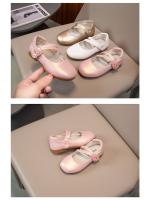 Zapatos de cuero con flores para niña, calzado plano de princesa para fiesta de boda, dulce y suave, clásico, para primavera y otoño - details 3