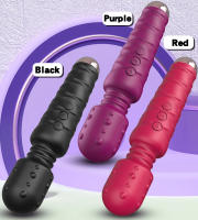 Vibrador de Dildos Telescópico de Silicona Tamaño Grande Tres Motores Masajeador de Couple - details 0