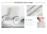 Funda Jacquard Para Silla De Oficina Disponible En 3 Tamaños, Tela De PROTECCIÓN, ANTI-MANCHA - details 4