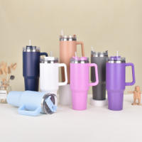 40oz generación paja coche taza de gran capacidad de acero inoxidable de aislamiento al aire libre portátil mango Ice Bar Copa - details 0