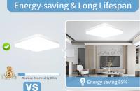 Lámpara De Techo LED Cuadrada Para Dormitorio 48W 36W 24W 18W Lámpara Moderna Para Oficina Y Cocina Iluminación Interior Decorativa - details 7