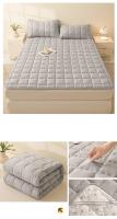 Bonenjoy, 1 pieza, colchón acolchado, colcha suave, adornos de cama finos, funda para alfombrilla de cama de Color sólido, suelo de colchón para el hogar (sin funda de almohada) - details 11