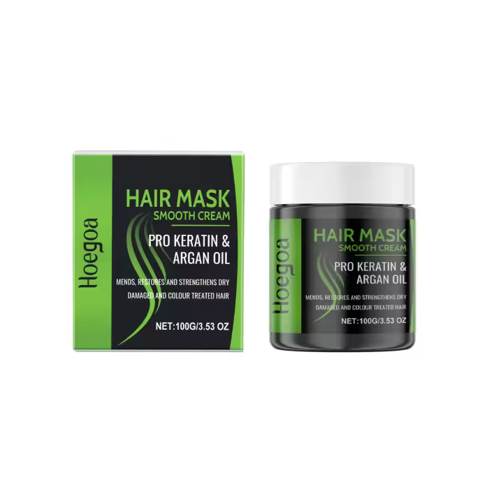 HOEGOA Nut Protein Repair hidrata y cuida el cabello, nutre la mascarilla hidratante y suave para el cabello. - 1