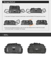 Rhinowalk-bolsa trasero para motocicleta, impermeable, 50-70L, bolsa de asiento trasero expandible, separación en seco y húmedo, mochila versátil, bolsillo para ordenador portátil de 14" - details 14