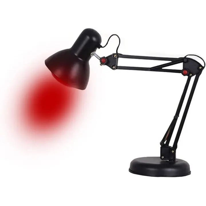 Lámpara de Calor Portátil de 100W - Calefactor de Mesa Giratorio 180 °   con Temperatura Ajustable hasta 65 ° C, 220V - 1