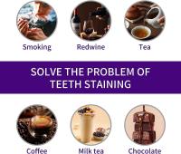Pasta de dientes morada para blanquear los dientes, pasta de dientes blanqueadora morada para adultos, gel quitamanchas de dientes - Blanqueador de dientes adecuado para fumar, café y eliminar piedras dentales - details 8