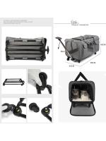 Carrito de Mascotas Desmontable y Portátil Rueda Universal Capacidad Grande Respirable Plegable - details 11