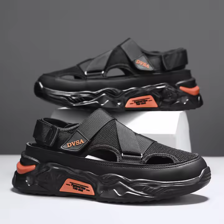 Sandalias de Malla Transpirable para Hombre en Verano Zapatos Ligeros, Antideslizantes con Suela Gruesa - 1