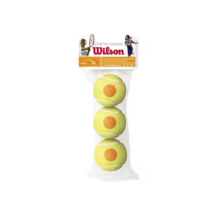 Pelotas de Tenis Wilson de Baja Presión para Entrenamiento Profesional - Pack de 3 Unidades Resistentes al Desgaste para Niños - 1