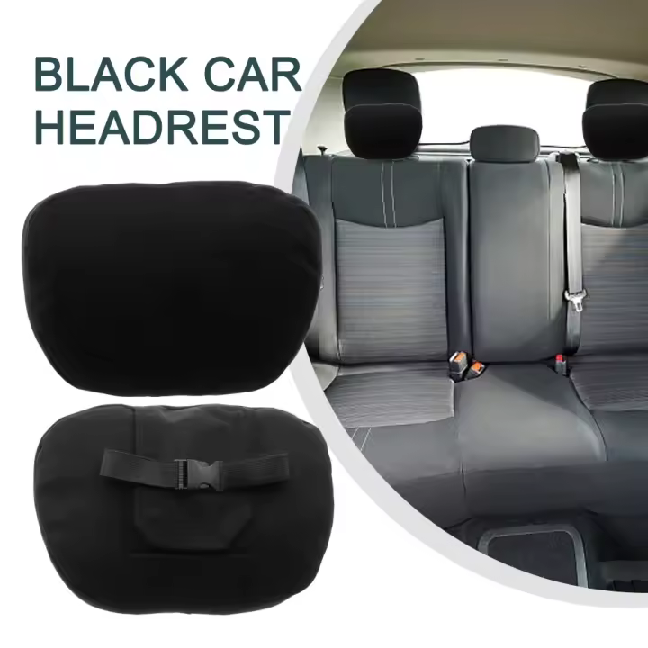 1 par de reposacabezas de coche 29*19cm Maybach Design S clase almohada Ultra suave Universal negro/Beige/gris/caqui cojín trasero de cabeza de coche - 1