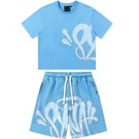 Conjunto de camiseta y pantalones cortos de hip hop para hombre Syna World Drill Summer Tracksuits - details 6