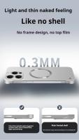 Pintura metálica ultrafina magnética para funda Magsafe para iPhone 16 15 14 13 12 Pro Max Plus cubierta de refrigeración sin marco para PC a prueba de golpes - details 6