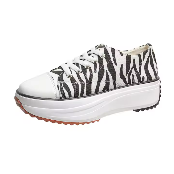 Zapatos informales con cordones para mujer, zapatillas de deporte informales para exteriores - 1