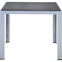 Silla de Jardín Plegable Monza, Silla Abatible de Aluminio y Textileno, Sillón de Balcón Respaldo Reclinable con 8 Posiciones, Plateado/Negro - details 7
