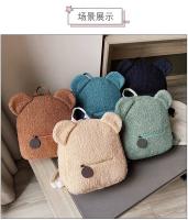 Mochila de felpa, bolso de mujer, nueva versión coreana, súper linda mochila con orejas de oso, mochila para niñas, bolso padre-hijo. - details 44